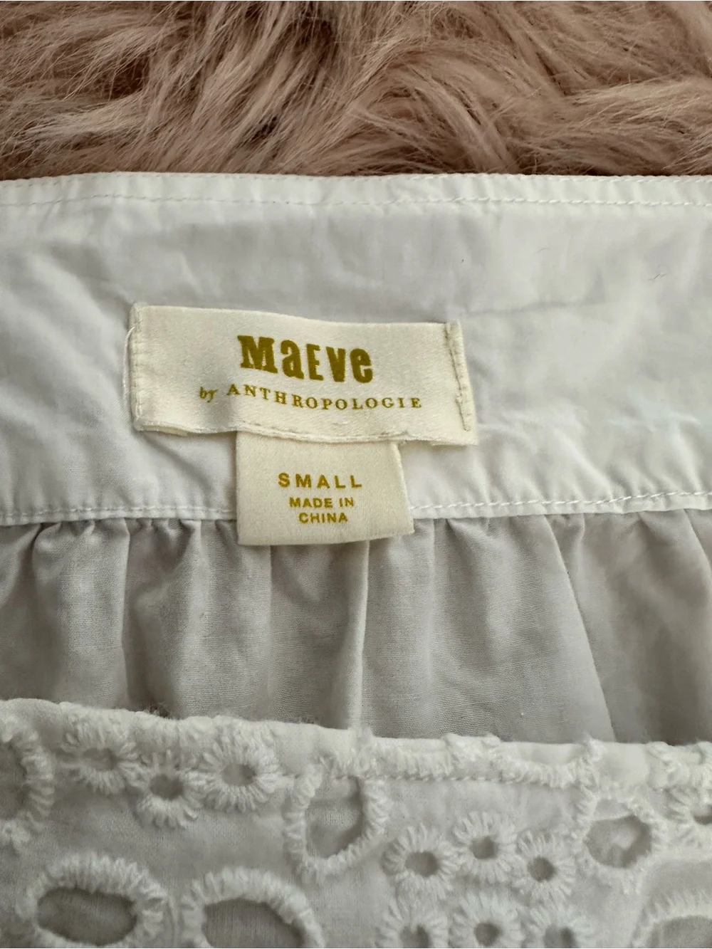 Anthropologie Maeve Sera Eyelet Blouse Sz small
